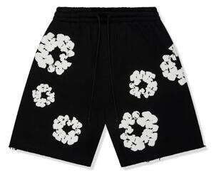 Denim Tears Cotton Wreath Sweat Shorts Black Size M